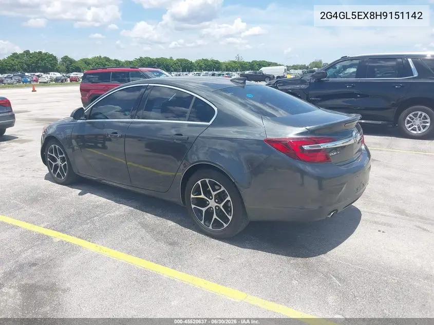 2017 Buick Regal Turbo Sport Touring VIN: 2G4GL5EX8H9151142 Lot: 45520637