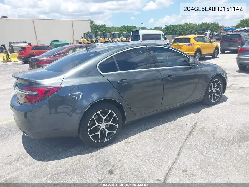 2017 Buick Regal Turbo Sport Touring VIN: 2G4GL5EX8H9151142 Lot: 45520637