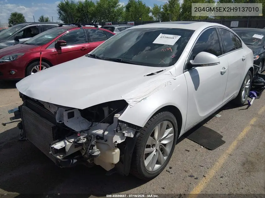 2017 Buick Regal Turbo VIN: 2G4GM5EX2H9137010 Lot: 45586687