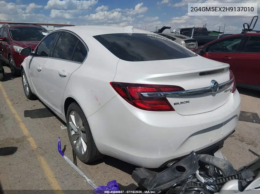 2017 Buick Regal Turbo VIN: 2G4GM5EX2H9137010 Lot: 45586687