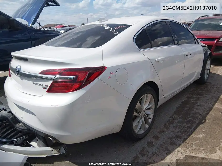 2017 Buick Regal Turbo VIN: 2G4GM5EX2H9137010 Lot: 45586687