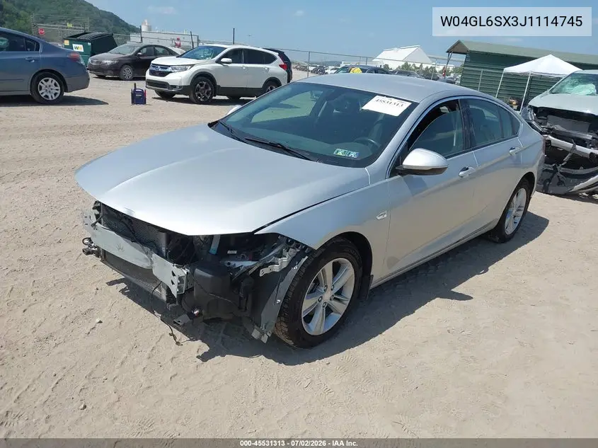 2018 Buick Regal Sportback Preferred VIN: W04GL6SX3J1114745 Lot: 45531313