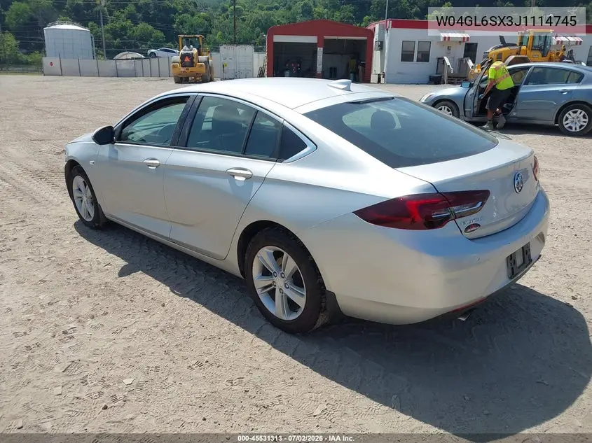 2018 Buick Regal Sportback Preferred VIN: W04GL6SX3J1114745 Lot: 45531313