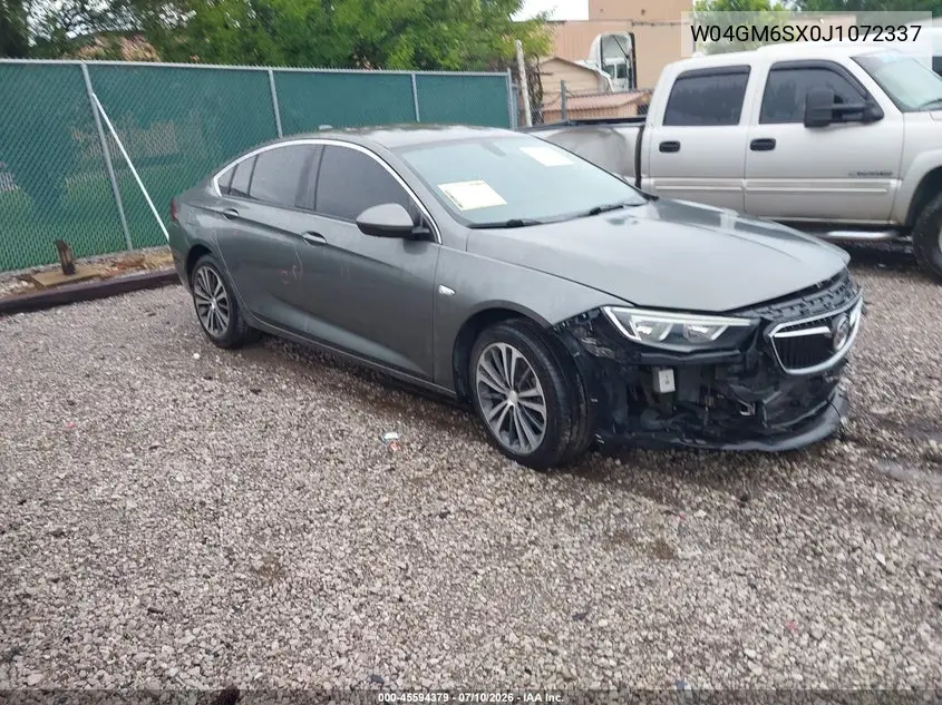 2018 Buick Regal Sportback Preferred Ii VIN: W04GM6SX0J1072337 Lot: 45594379