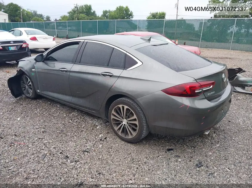 2018 Buick Regal Sportback Preferred Ii VIN: W04GM6SX0J1072337 Lot: 45594379