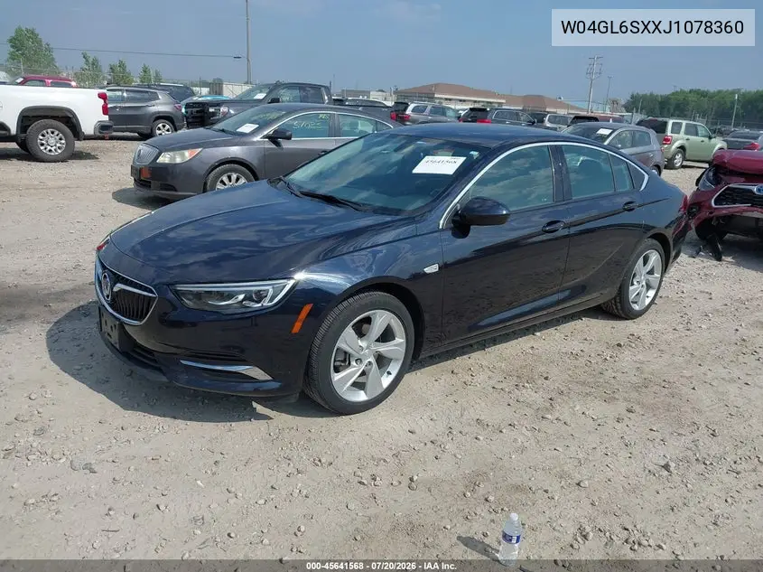 2018 Buick Regal Sportback Preferred VIN: W04GL6SXXJ1078360 Lot: 45641568