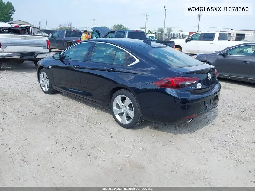 2018 Buick Regal Sportback Preferred VIN: W04GL6SXXJ1078360 Lot: 45641568