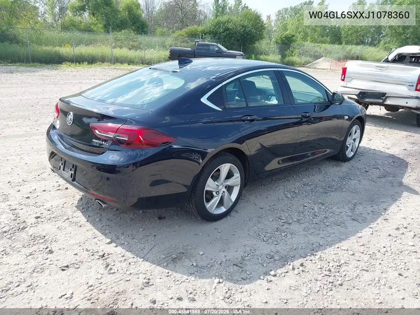 2018 Buick Regal Sportback Preferred VIN: W04GL6SXXJ1078360 Lot: 45641568