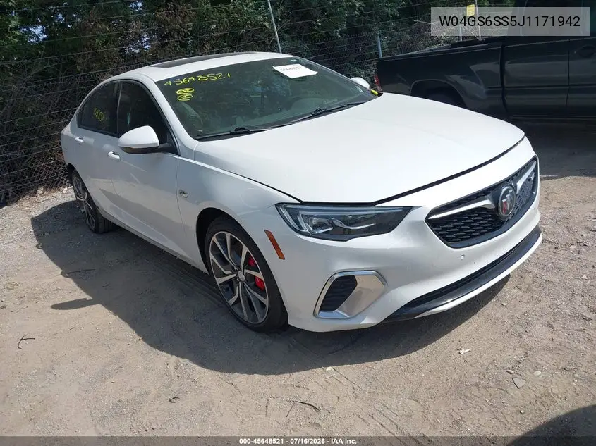 2018 Buick Regal Sportback Gs VIN: W04GS6SS5J1171942 Lot: 45648521