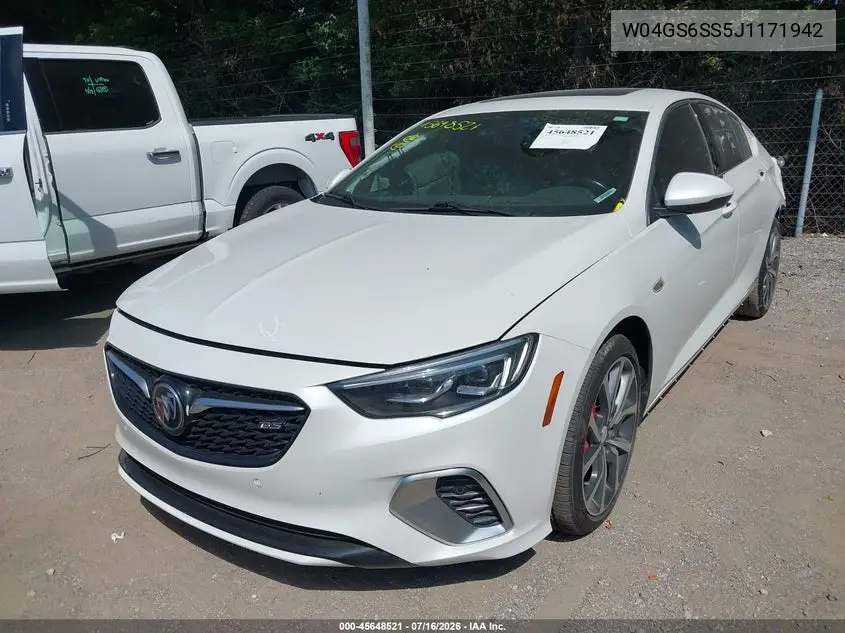 2018 Buick Regal Sportback Gs VIN: W04GS6SS5J1171942 Lot: 45648521