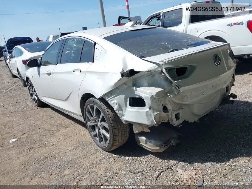 2018 Buick Regal Sportback Gs VIN: W04GS6SS5J1171942 Lot: 45648521