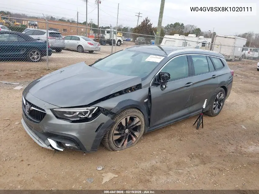 W04GV8SX8K1020111 2019 Buick Regal Tourx Awd Essence