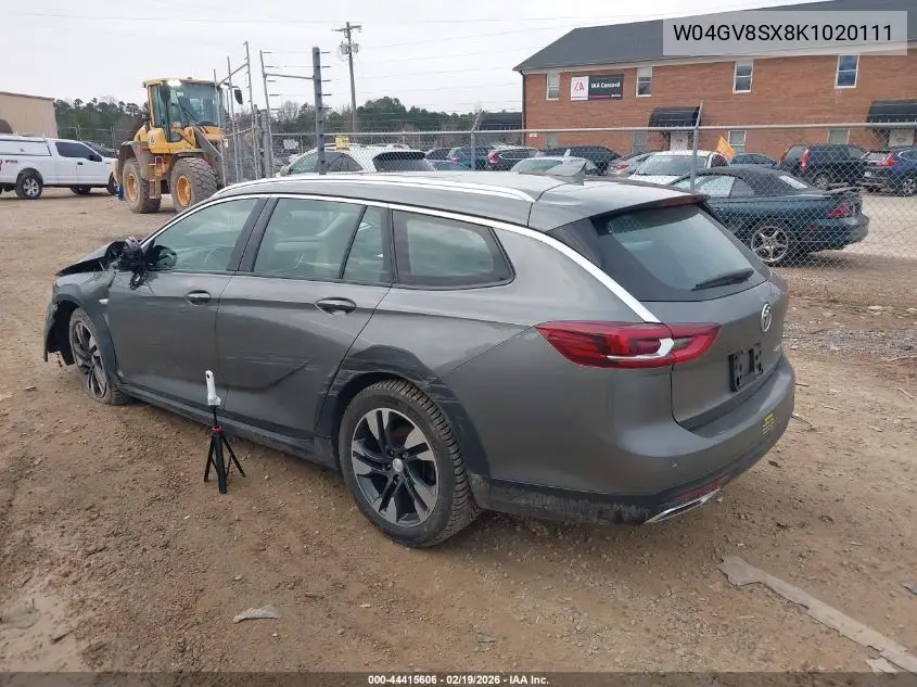 W04GV8SX8K1020111 2019 Buick Regal Tourx Awd Essence