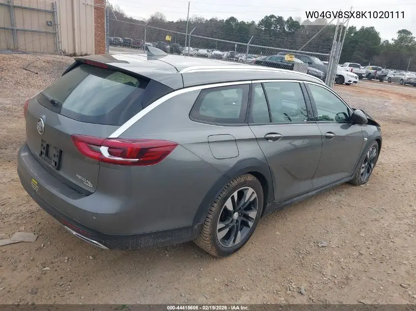W04GV8SX8K1020111 2019 Buick Regal Tourx Awd Essence
