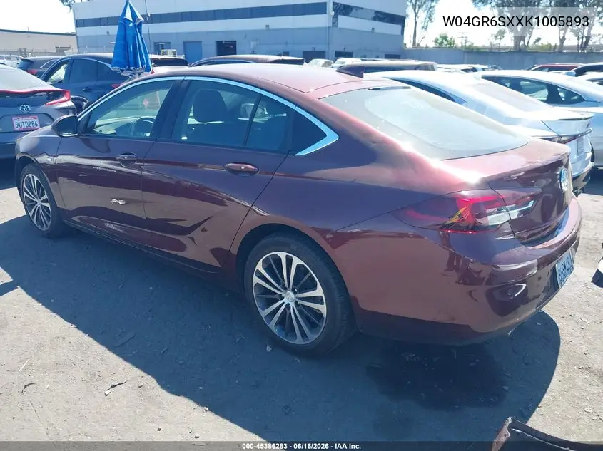 2019 Buick Regal Sportback Awd Essence VIN: W04GR6SXXK1005893 Lot: 45386283