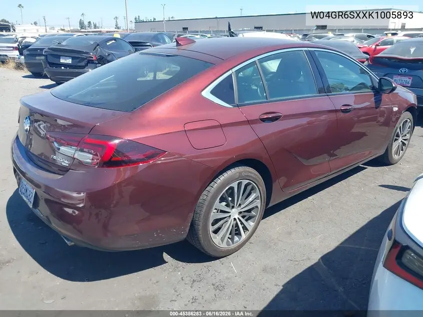 2019 Buick Regal Sportback Awd Essence VIN: W04GR6SXXK1005893 Lot: 45386283