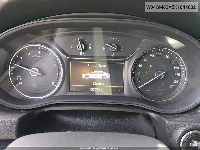 2019 Buick Regal Sportback Preferred Ii VIN: W04GM6SX5K1044082 Lot: 45497158