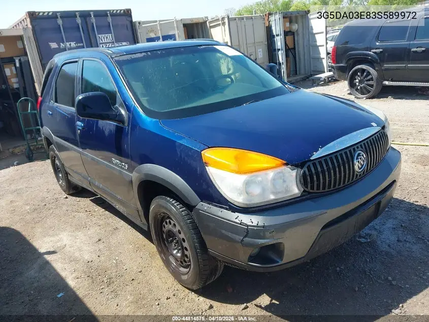 2003 Buick Rendezvous Cx VIN: 3G5DA03E83S589972 Lot: 44814575