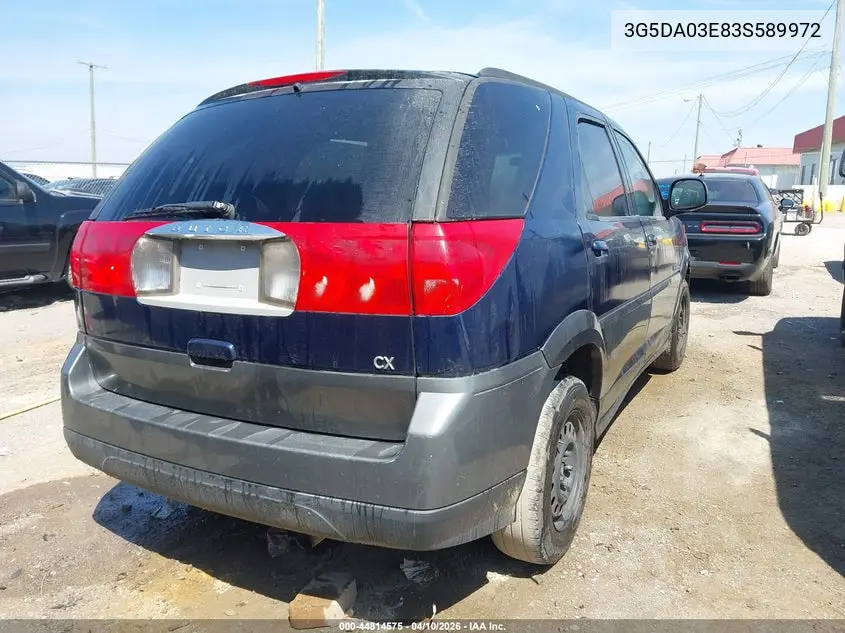 2003 Buick Rendezvous Cx VIN: 3G5DA03E83S589972 Lot: 44814575