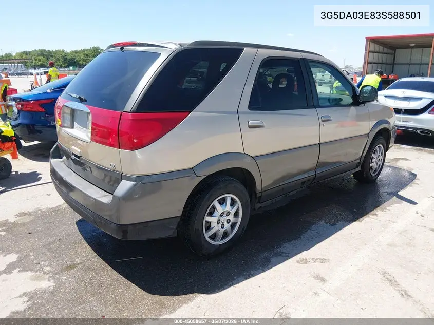 2003 Buick Rendezvous Cx VIN: 3G5DA03E83S588501 Lot: 45058657
