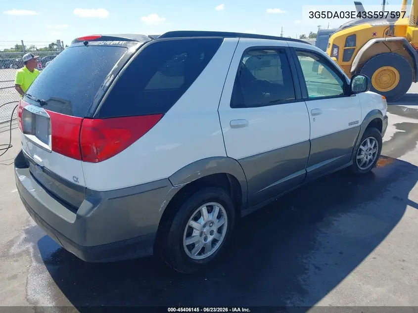 2003 Buick Rendezvous Cx VIN: 3G5DA03E43S597597 Lot: 45406145