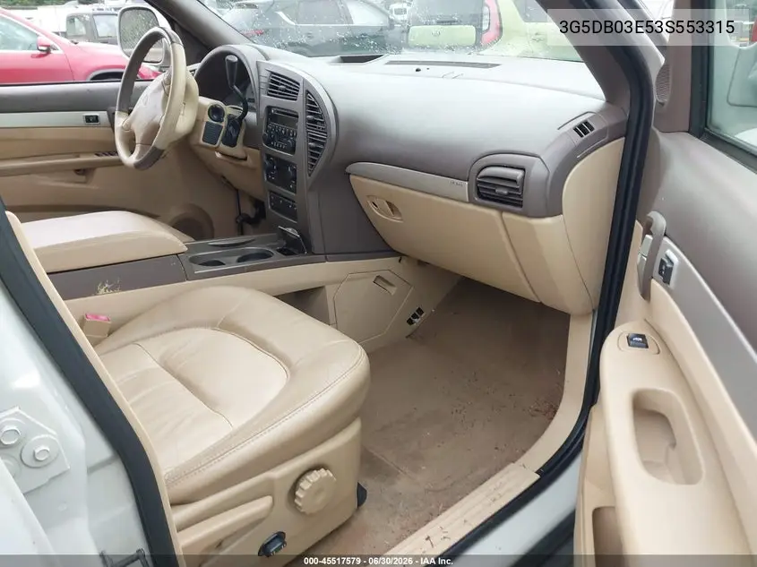 2003 Buick Rendezvous Cxl VIN: 3G5DB03E53S553315 Lot: 45517579