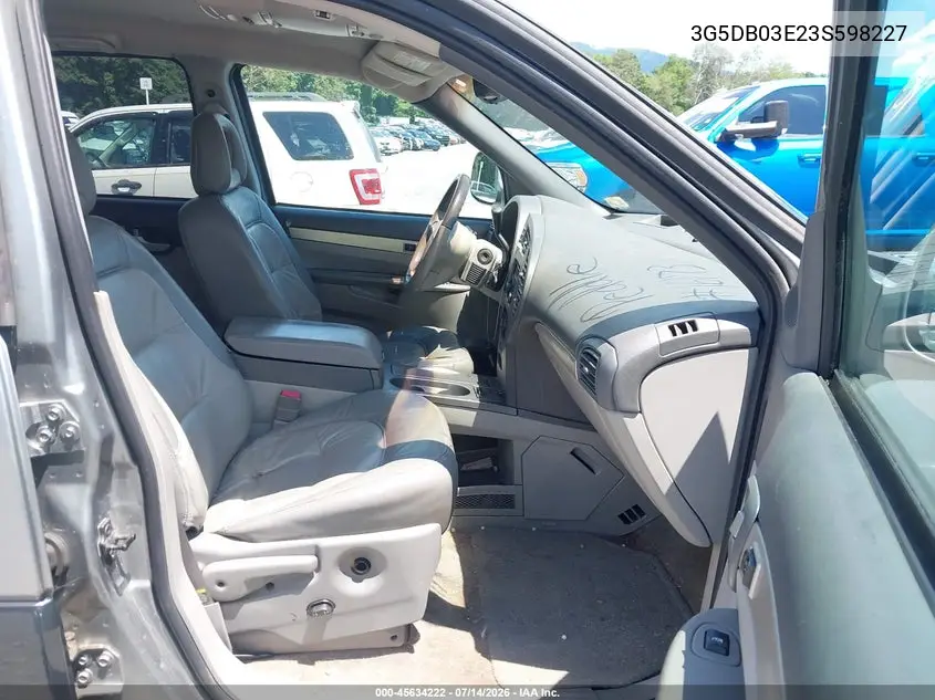 2003 Buick Rendezvous Cxl VIN: 3G5DB03E23S598227 Lot: 45634222