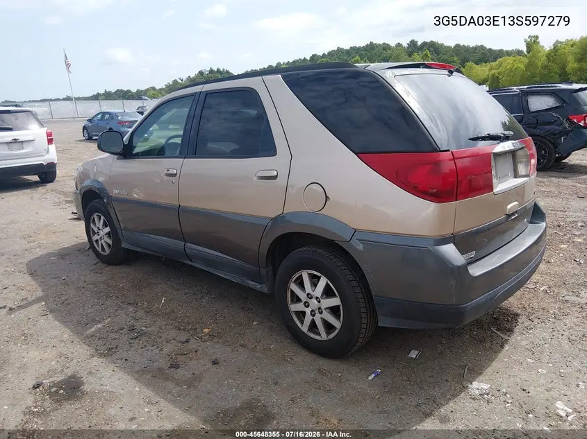 2003 Buick Rendezvous Cx VIN: 3G5DA03E13S597279 Lot: 45648355