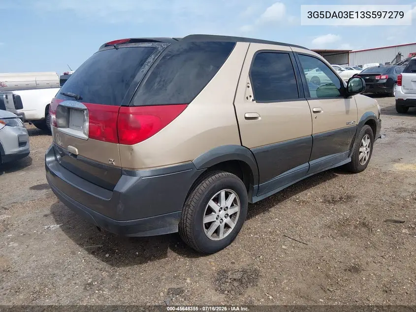 2003 Buick Rendezvous Cx VIN: 3G5DA03E13S597279 Lot: 45648355