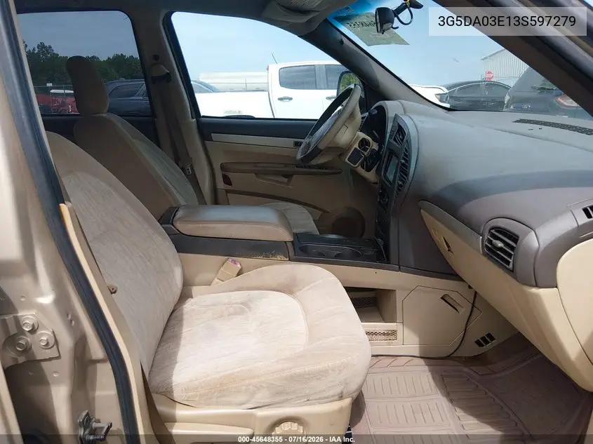 2003 Buick Rendezvous Cx VIN: 3G5DA03E13S597279 Lot: 45648355