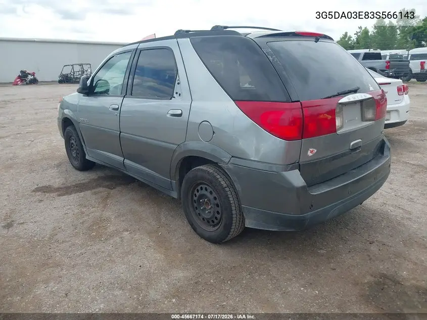 2003 Buick Rendezvous Cx VIN: 3G5DA03E83S566143 Lot: 45667174