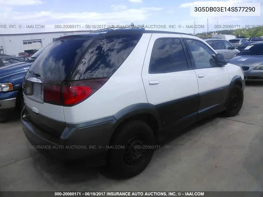2004 Buick Rendezvous Cx/Cxl VIN: 3G5DB03E14S577290 Lot: 20060171