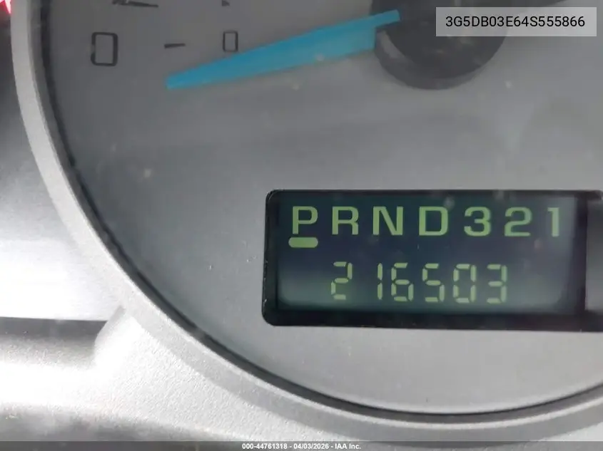 2004 Buick Rendezvous Cx VIN: 3G5DB03E64S555866 Lot: 44761318