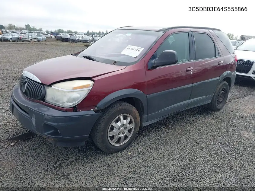 2004 Buick Rendezvous Cx VIN: 3G5DB03E64S555866 Lot: 44761318
