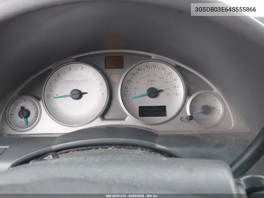 2004 Buick Rendezvous Cx VIN: 3G5DB03E64S555866 Lot: 44761318