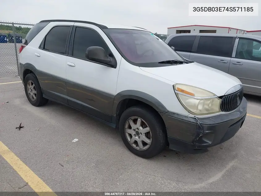 2004 Buick Rendezvous Cx VIN: 3G5DB03E74S571185 Lot: 44797217