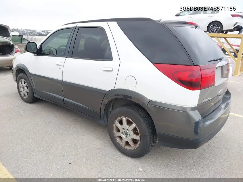 2004 Buick Rendezvous Cx VIN: 3G5DB03E74S571185 Lot: 44797217