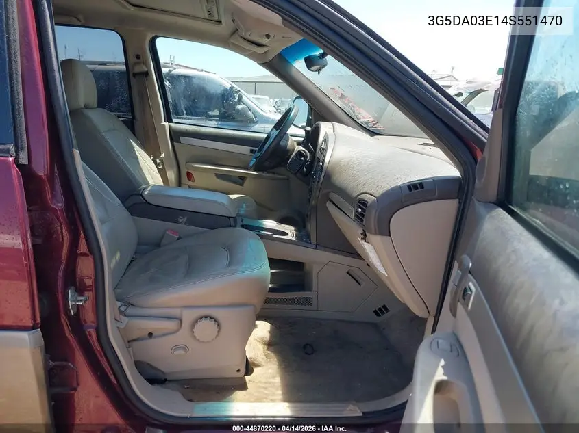 2004 Buick Rendezvous Cx VIN: 3G5DA03E14S551470 Lot: 44870220