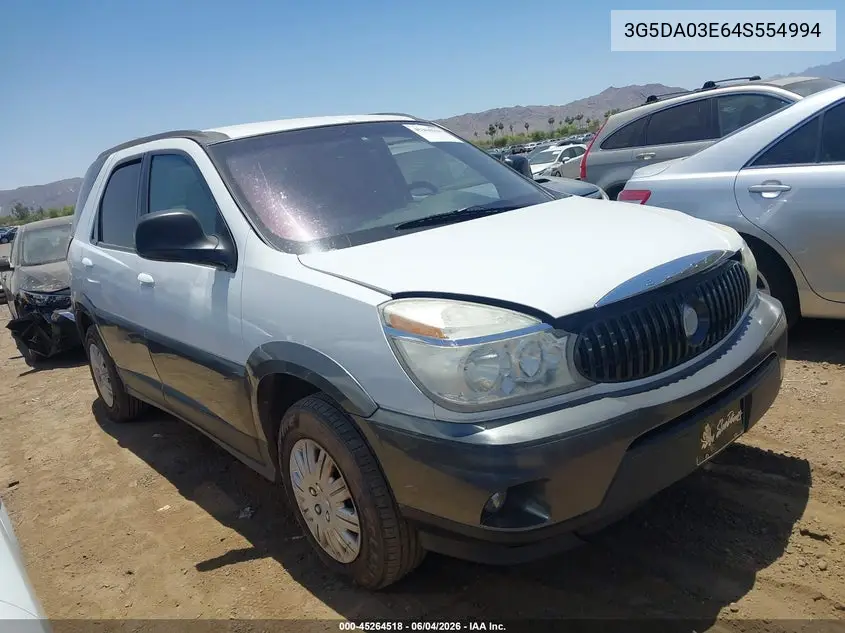 2004 Buick Rendezvous Cx VIN: 3G5DA03E64S554994 Lot: 45264518