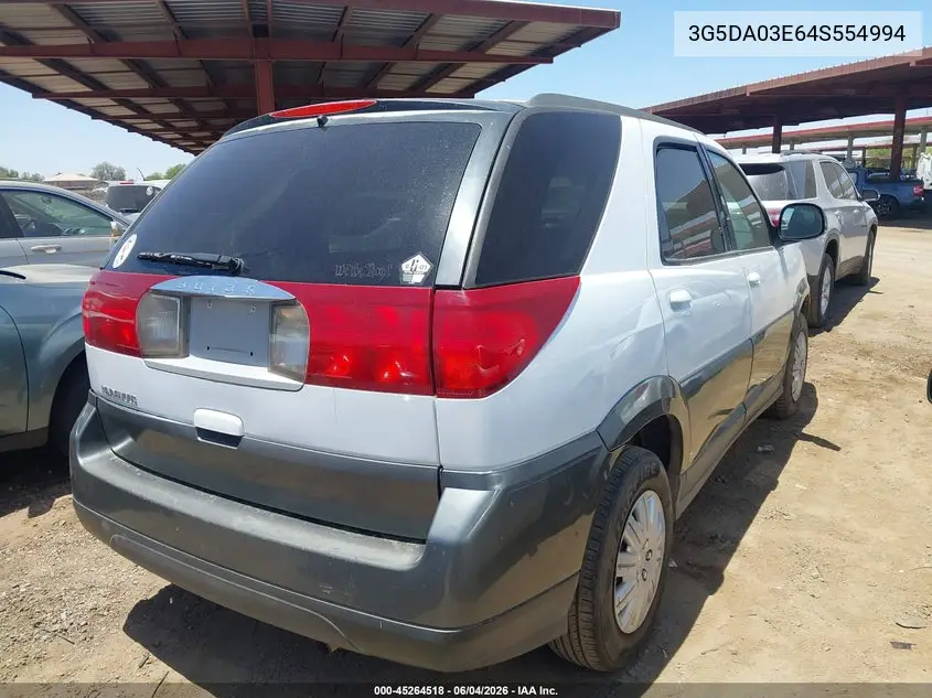 2004 Buick Rendezvous Cx VIN: 3G5DA03E64S554994 Lot: 45264518