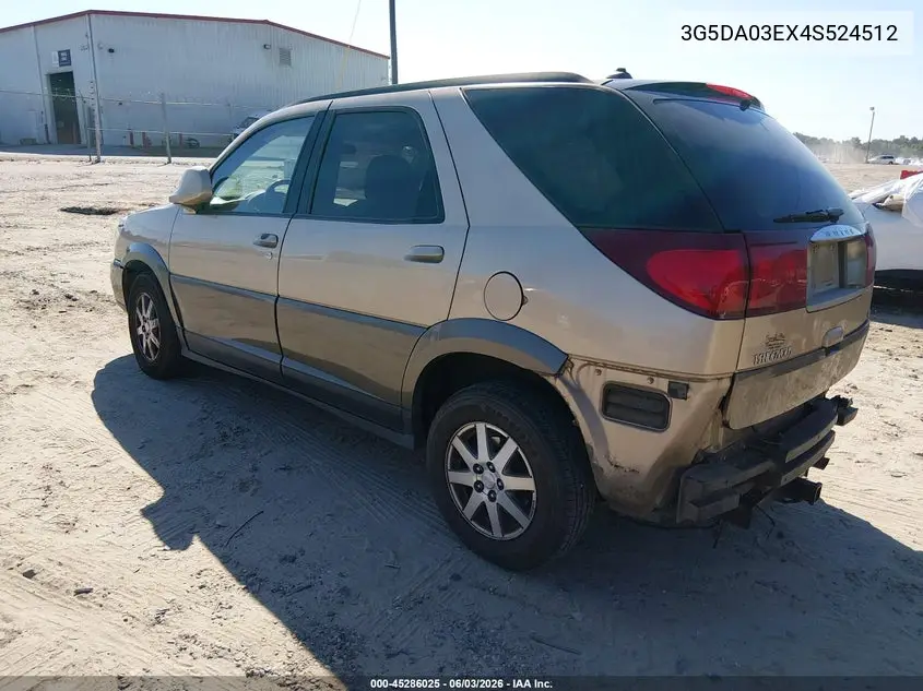 2004 Buick Rendezvous Cx VIN: 3G5DA03EX4S524512 Lot: 45286025