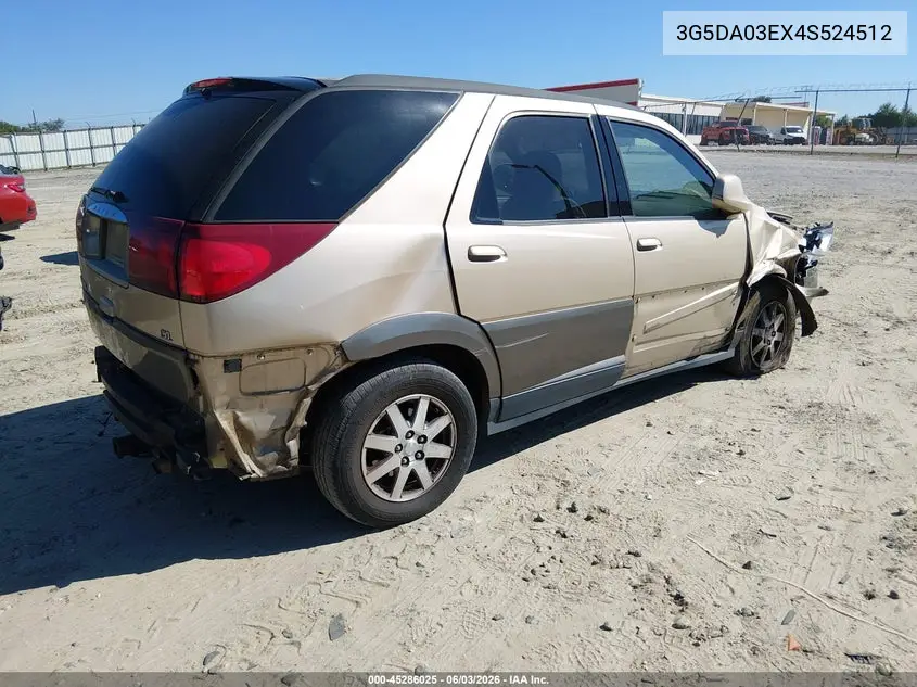 2004 Buick Rendezvous Cx VIN: 3G5DA03EX4S524512 Lot: 45286025