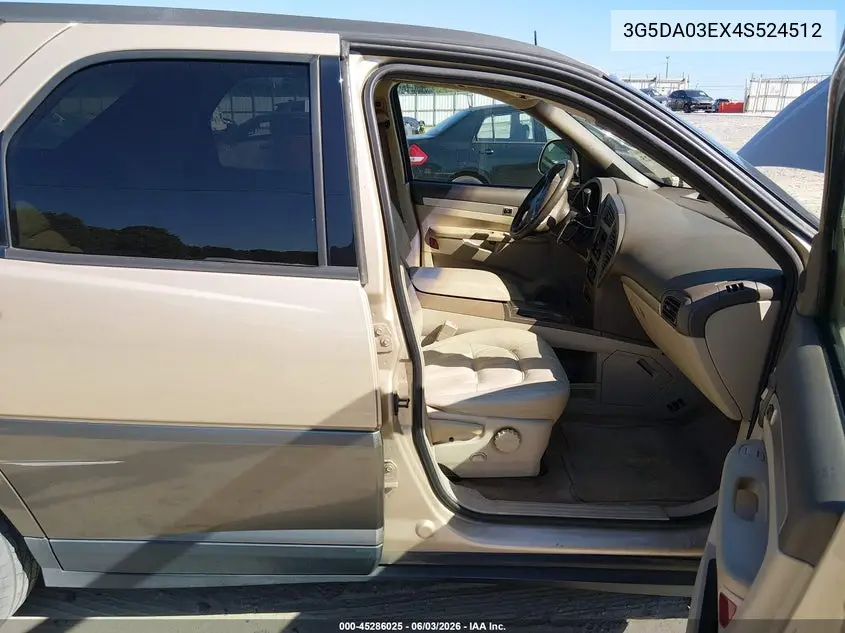 2004 Buick Rendezvous Cx VIN: 3G5DA03EX4S524512 Lot: 45286025