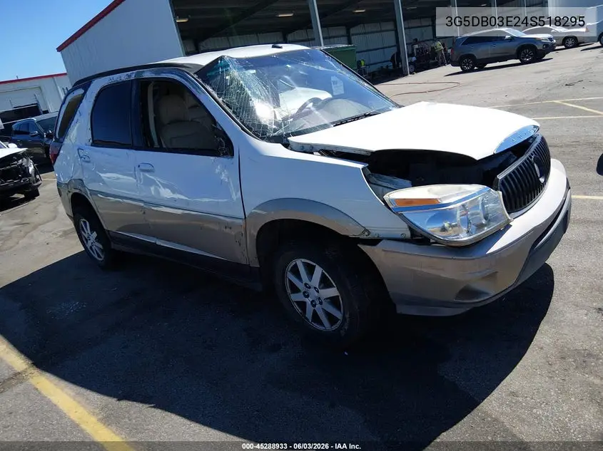 2004 Buick Rendezvous Cx VIN: 3G5DB03E24S518295 Lot: 45288933