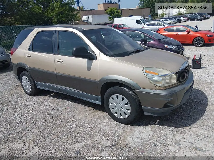 2004 Buick Rendezvous Cx VIN: 3G5DB03E74S547856 Lot: 45458948