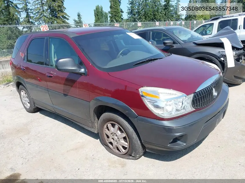 2004 Buick Rendezvous Cx VIN: 3G5DB03E54S557348 Lot: 45586589