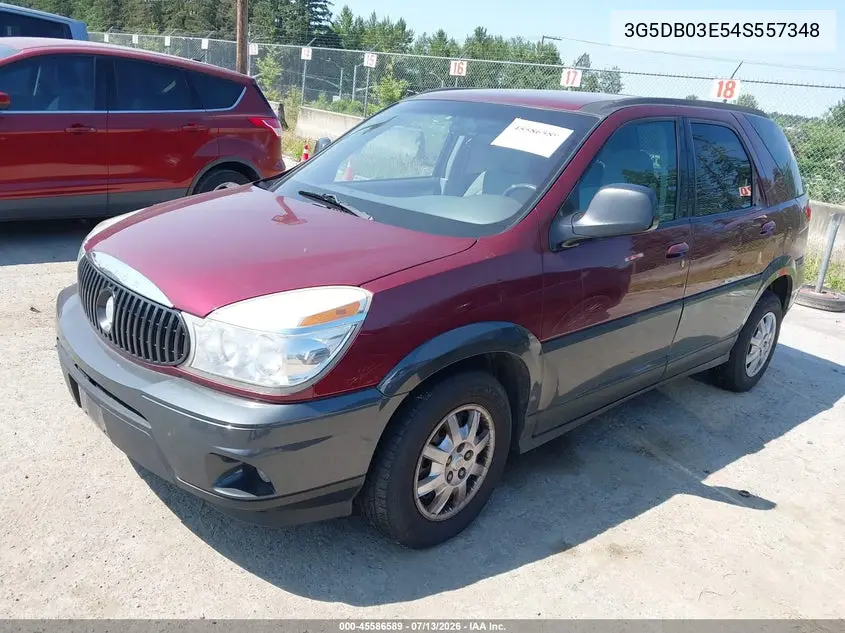 2004 Buick Rendezvous Cx VIN: 3G5DB03E54S557348 Lot: 45586589