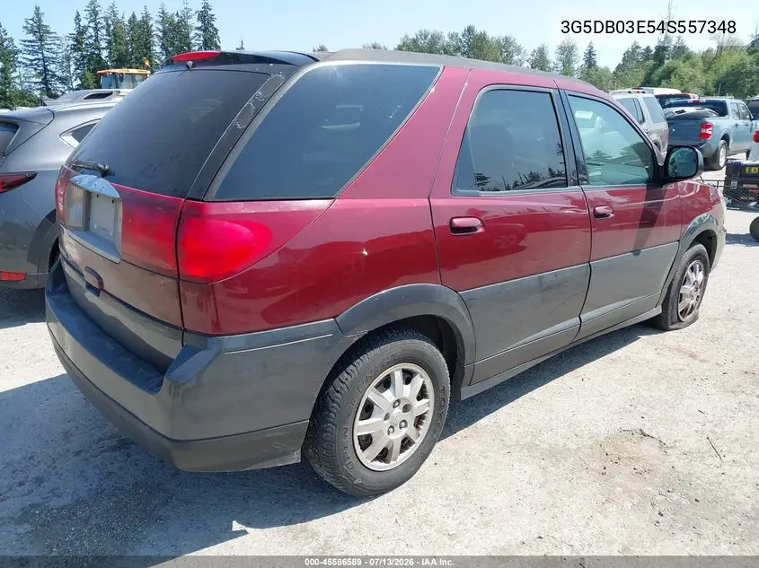 2004 Buick Rendezvous Cx VIN: 3G5DB03E54S557348 Lot: 45586589