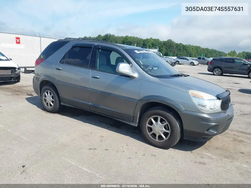 2004 Buick Rendezvous Cx VIN: 3G5DA03E74S557631 Lot: 45599635