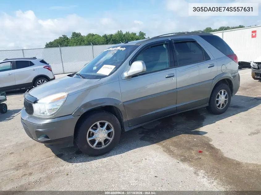 2004 Buick Rendezvous Cx VIN: 3G5DA03E74S557631 Lot: 45599635